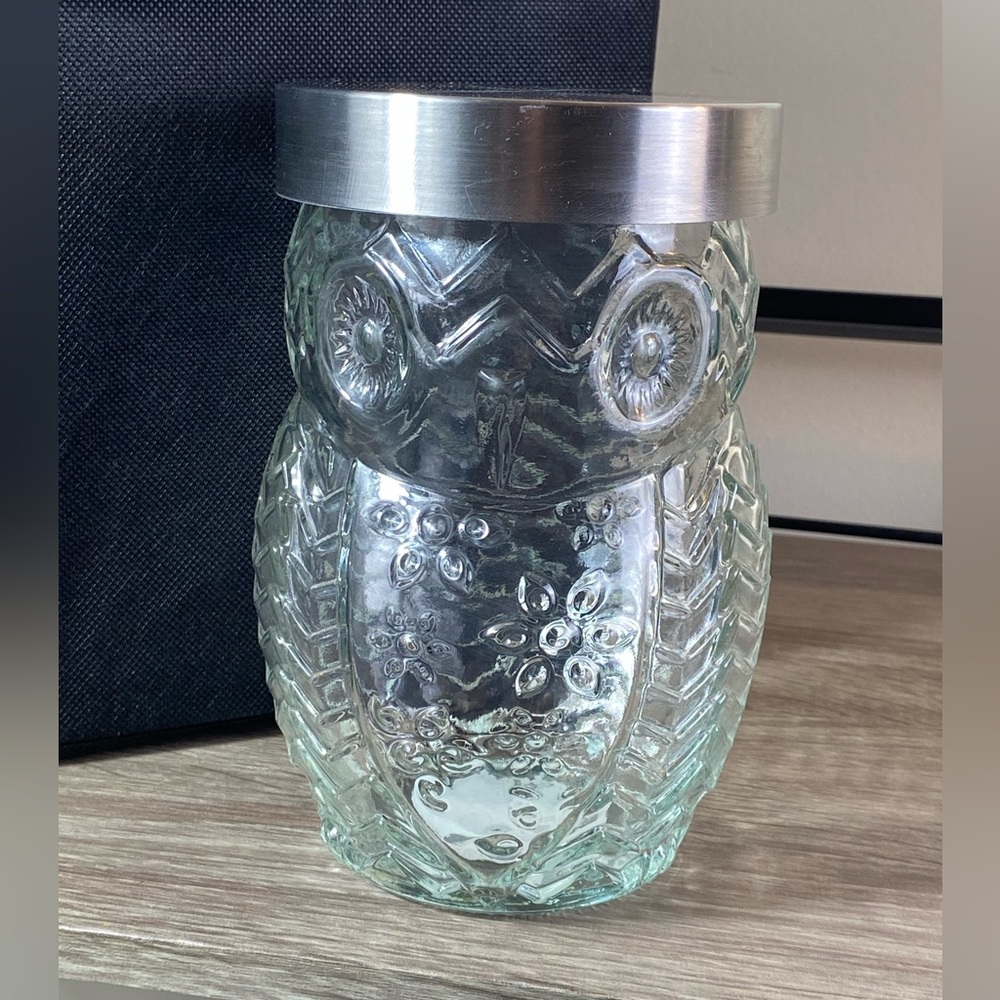 Owl Canister with metal top